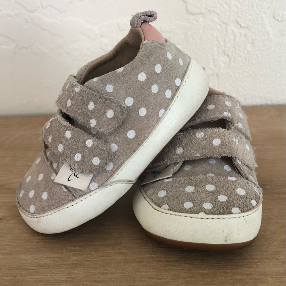 Little Love Bug Polka Dot & Pink Low Top SIZE 5